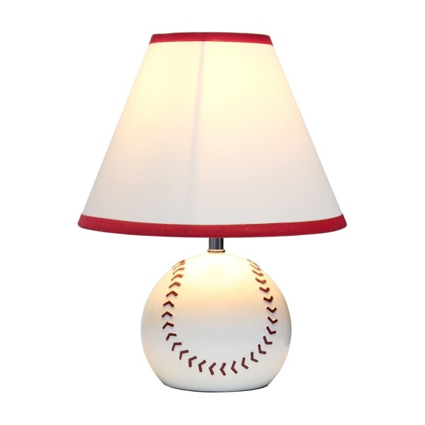 Sports Baseball Ceramic Bedside Table Lamp